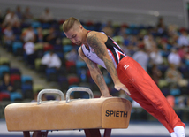 Kişi idman gimnastikası üzrə 22-ci Bakı Çempionatı və Birinciliyi. Bakı, Azərbaycan, 02 oktyabr 2015